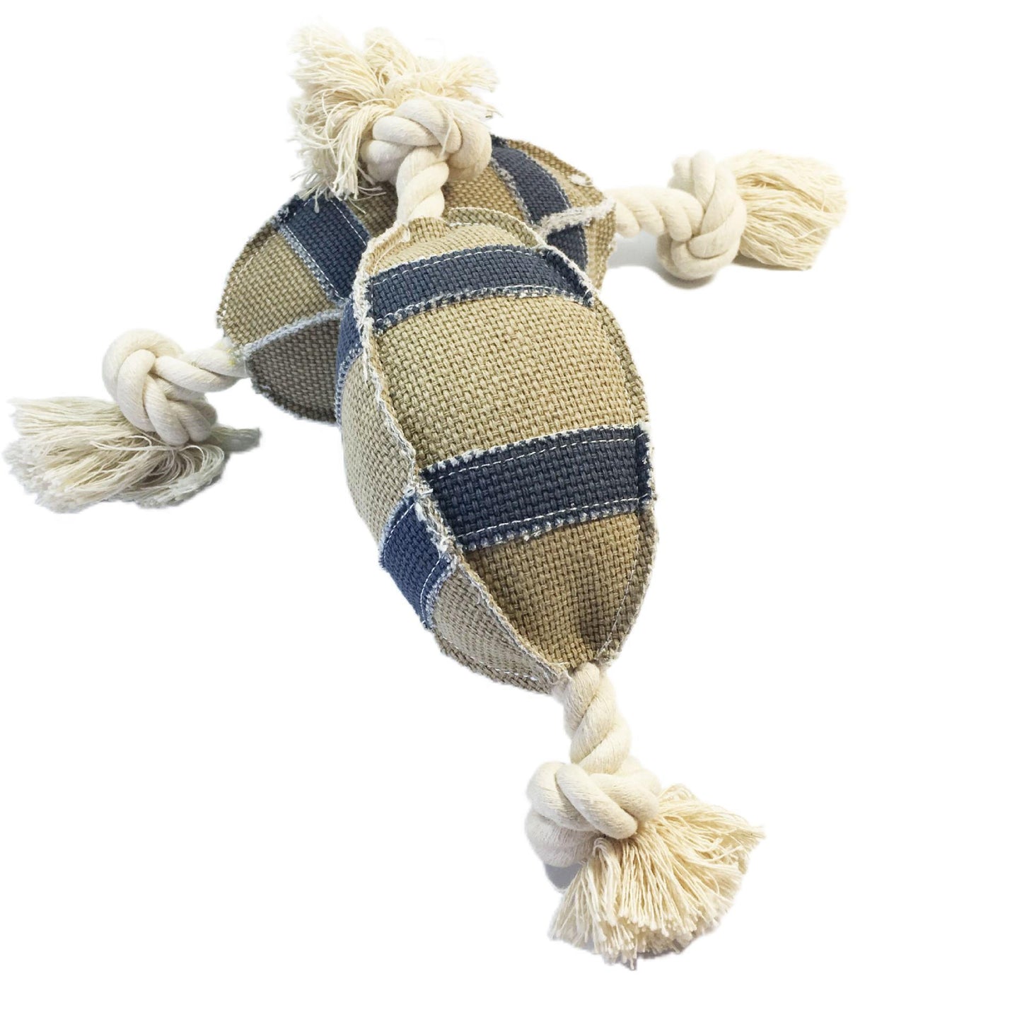 Linen Cotton Rope Dog Toys Bite Resistant Rugby Training