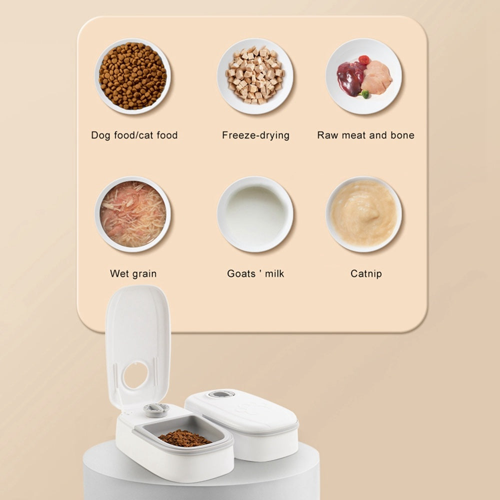 Automatic Pet Feeder Smart Food Dispenser For Cats Dogs Timer Stainless Steel Bowl Auto Dog Cat Pet Feeding Pets Supplies