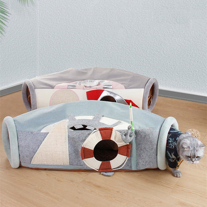 Pet Folding Channel Semi-enclosed Cat Litter