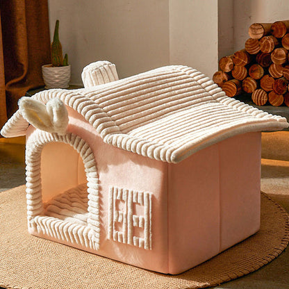 Winter Warm Villa Enclosed Cat Litter