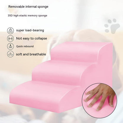 Pet Step Dog Ladder Bed Non-slip Stairs Removable And Washable Kitten Small Dog Bedside Sofa Pet Supplies