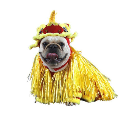 New Year Transformed Into Pet Clothing Lion Dance Costume