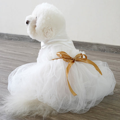 Fei Pet Wedding Skirt Cat Dress Dog Clothes