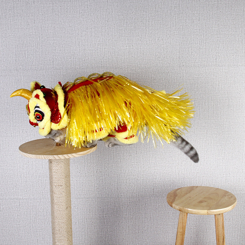 New Year Transformed Into Pet Clothing Lion Dance Costume