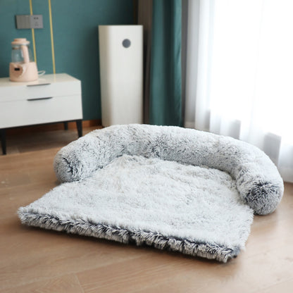 Removable Pet Dog Mat Sofa Dog Bed Soft Pad Blanket Cushion Home Washable Rug Warm Cat Bed Mat For Couches Car Floor Protector